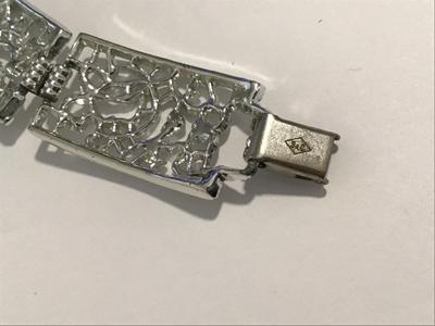 Sarah Coventry Silvertone Link Bracelet