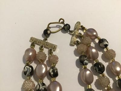 Gorgeous Vintage 3 Strand Necklace Vintage