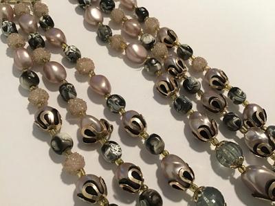 Gorgeous Vintage 3 Strand Necklace Vintage