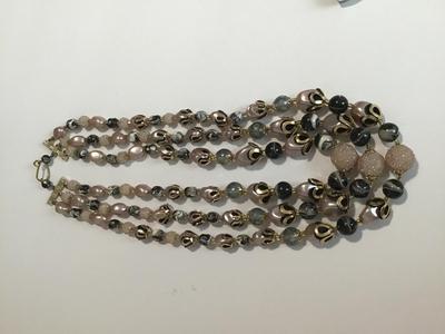 Gorgeous Vintage 3 Strand Necklace Vintage