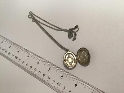 Silver tone Locket Vintage