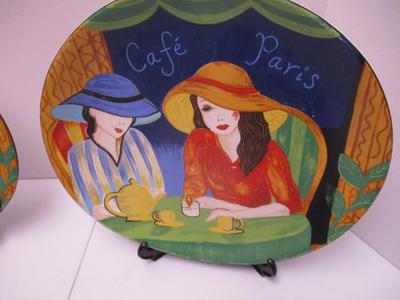 8 - Furious Cafe Paris Plates & Creamer