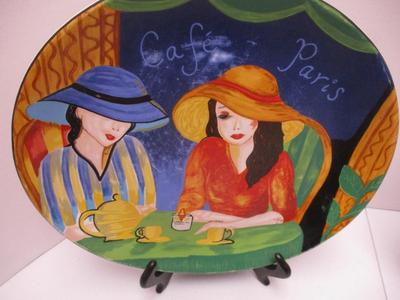 8 - Furious Cafe Paris Plates & Creamer