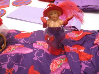 Red Hat Napkins Coasters Table Cloth Apron & Figures