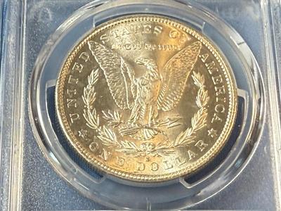PCGS CERTIFIED 1882-S MS64 GRADED MORGAN SILVER DOLLAR AS PICTURED. (COIN #8123).