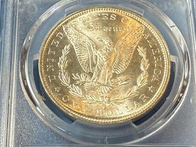 PCGS CERTIFIED 1882-S MS64 GRADED MORGAN SILVER DOLLAR AS PICTURED. (COIN #8124).