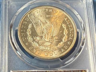 PCGS CERTIFIED 1880-S MS64 GRADED MORGAN SILVER DOLLAR AS PICTURED. (COIN #8122).