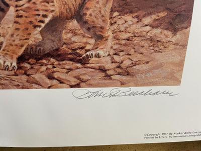 Border Patrol Lithograph by Tom Beecham Artist Signed 759/950 18" x 24" Unframed Shipped in a Tube.