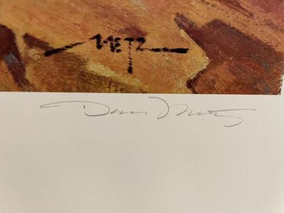 Living on the Edge Lithograph by D. Metz Artist Signed 759/950 18" x 24" Unframed Shipped in a Tube.