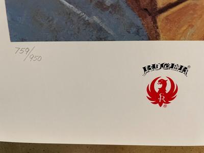 Living on the Edge Lithograph by D. Metz Artist Signed 759/950 18" x 24" Unframed Shipped in a Tube.