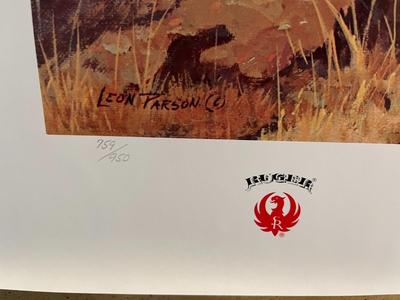 Midday Repose Lithograph by Leon Parson Artist Signed 759/950 18" x 24" Unframed Shipped in a Tube.