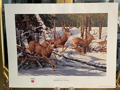 Pride of Pagosa Lithograph by Paul Bosman Artist Signed 758/950 18" x 24" Unframed Shipped in a Tube.