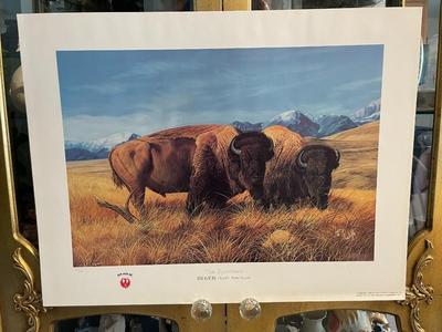 The Survivors Lithograph by Larry Wolfe Artist Signed 758/950 18" x 24" Unframed Shipped in a Tube.