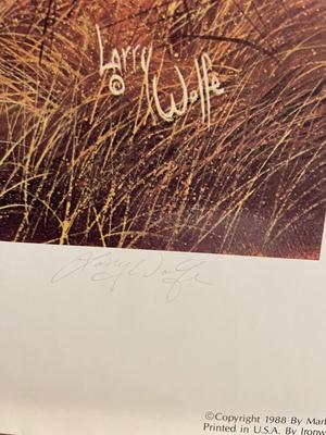The Survivors Lithograph by Larry Wolfe Artist Signed 758/950 18" x 24" Unframed Shipped in a Tube.