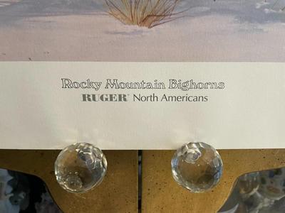Rocky Mountain Bighorns Lithograph by Gary Swanson Artist Signed 759/950 18" x 24" Unframed Shipped in a Tube.