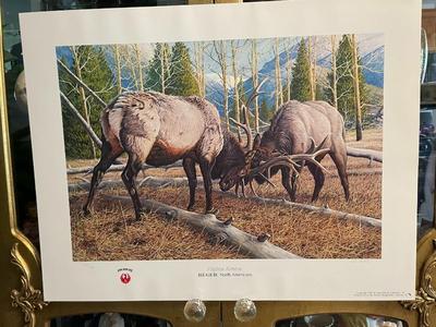 Alpine Arena Lithograph by Lee Cable Artist Signed 759/950 18" x 24" Unframed Shipped in a Tube.