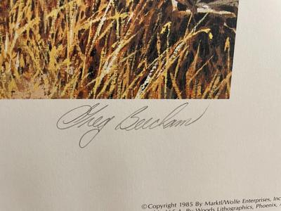 Fair Warning Lithograph Signed by Artist G. Beecham 759/950 18" x 24" Unframed Shipped in a Tube.