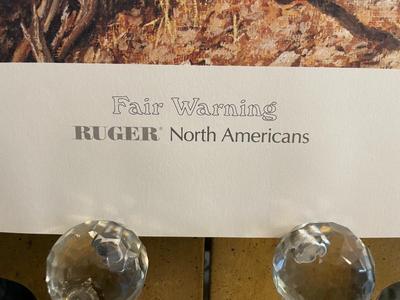 Fair Warning Lithograph Signed by Artist G. Beecham 759/950 18" x 24" Unframed Shipped in a Tube.