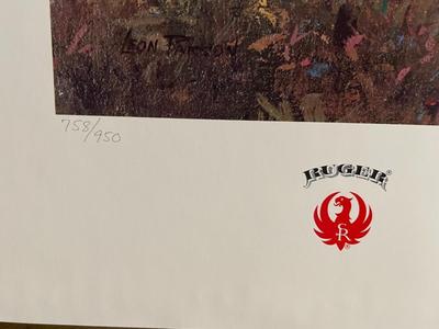 Migration Time Lithograph Signed by Artist Leon Parson 758/950 18" x 24" Unframed Shipped in a Tube.