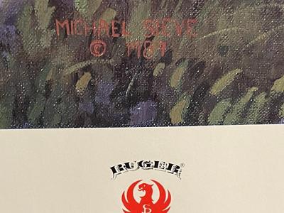 Mountain Guardians Lithograph by Michael Sieve Artist Signed 758/950 18" x 24" Unframed Shipped in a Tube.