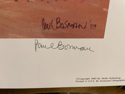 Afternoon Courtship Lithograph by Paul Bosman Artist Signed 759/950 18" x 24" Unframed Shipped in a Tube.