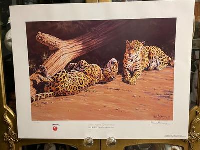 Afternoon Courtship Lithograph by Paul Bosman Artist Signed 759/950 18" x 24" Unframed Shipped in a Tube.