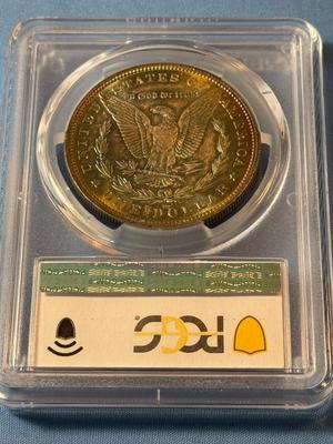 PCGS CERTIFIED 1879 MS64 GRADED SUPERBLY TONED MORGAN SILVER DOLLAR AS PICTURED.