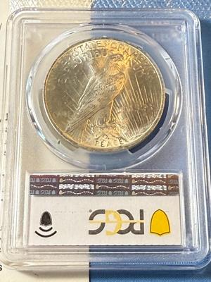 PCGS CERTIFIED 1923 MS64 $1 Silver Peace Dollar GSA Softpack Envelope & CoA Included as Pictured.