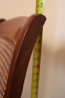 Mahogany and Cane Rocking Chair