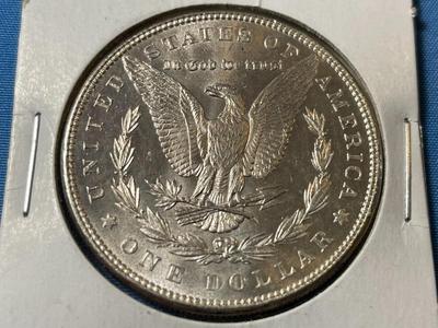1886-P UNCIRCULATED CONDITION MORGAN SILVER DOLLAR (COIN #23).