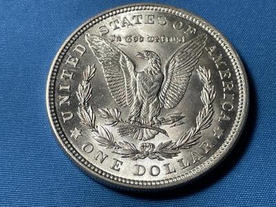 1921-P UNCIRCULATED CONDITION MORGAN SILVER DOLLAR (COIN #30).