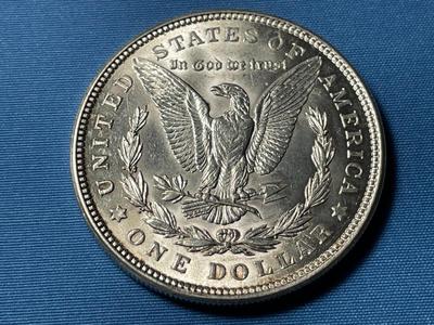 1921-P UNCIRCULATED CONDITION MORGAN SILVER DOLLAR (COIN #36).