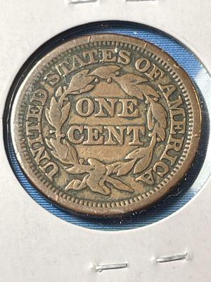1848 CIRCULATED CONDITION U.S. LARGE CENT AS PICTURED.