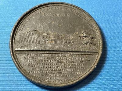 Queen Victoria and Prince Albert International Industrial Exhibition 1851 Medal 50mm in Size as Pictured.