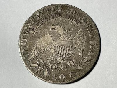 Double Profile 1823 Capped Bust Half Dollar as Pictured Preowned from an Estate.