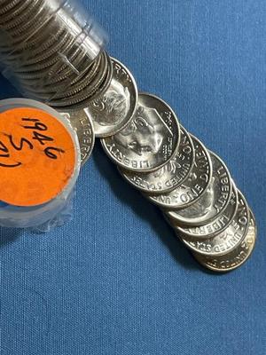 BU Roll of 50 1946-S Roosevelt Silver Dimes -Choice BU Original Roll as Pictured. Satisfaction Guaranteed.