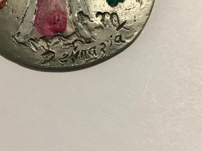 Ted DeGrazia Signed Hand crafted Pewter Pendant