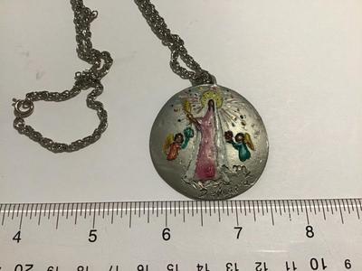 Ted DeGrazia Signed Hand crafted Pewter Pendant