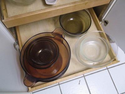 Vision Glass Pot Anchor Hocking Mixing Bowls Assortment Of Lids (K)