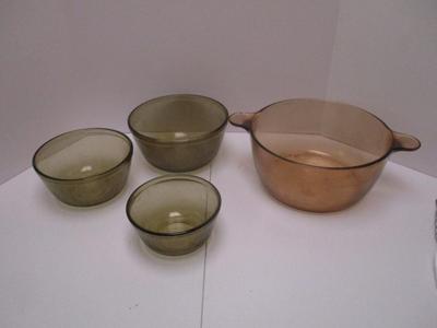 Vision Glass Pot Anchor Hocking Mixing Bowls Assortment Of Lids (K)