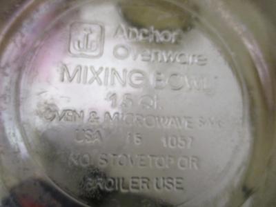 Vision Glass Pot Anchor Hocking Mixing Bowls Assortment Of Lids (K)