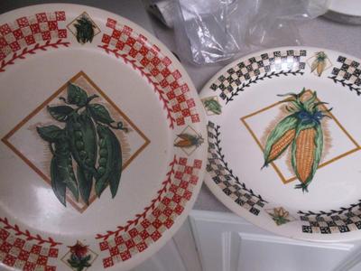 Several Shelves Of Chinaware & Plastic Plates (K)