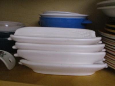 Several Shelves Of Chinaware & Plastic Plates (K)