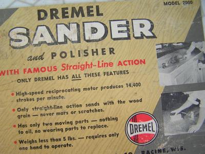 Dremel electric “Sander & Polisher” model 2000.
