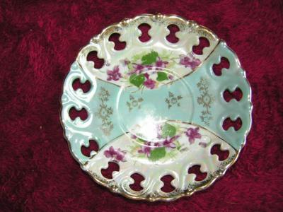 Vintage Royal Crown Arnart (Japan) 3-footed teacup & saucer set.