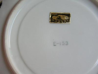 Vintage Royal Crown Arnart (Japan) 3-footed teacup & saucer set.