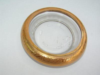 Pitcher and glassware set, gold trimmed