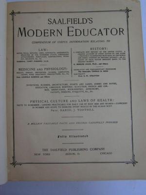 Saalfield’s Modern Educator single volume encyclopedia,
