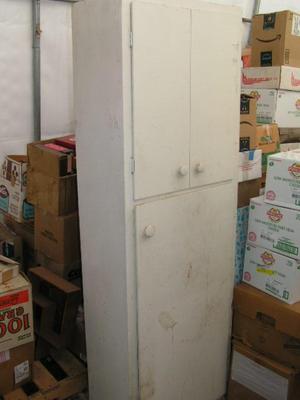 Storage cabinet, 71" tall, 24+” wide, 13" deep