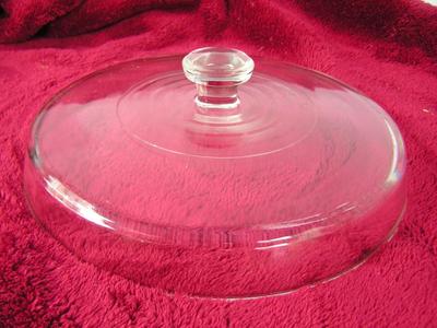 Ovenware glass lid, about 10"